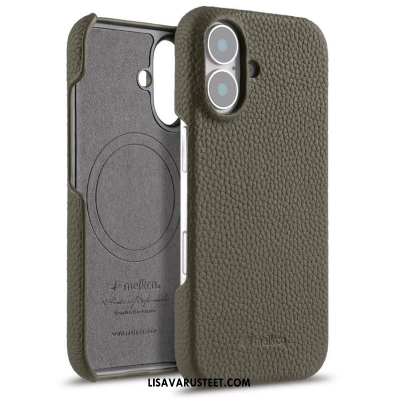 Kuori iPhone 17 Yhteensopiva Magsafe Leather And Microfiber -kotelon Kanssa