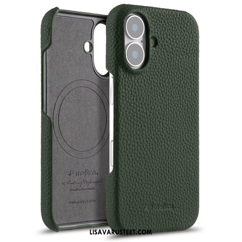 Kuori iPhone 17 Yhteensopiva Magsafe Leather And Microfiber -kotelon Kanssa