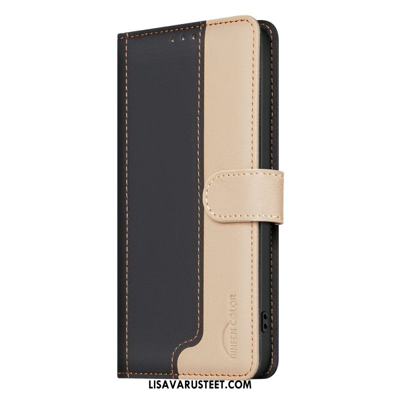 Lederhüllen Xiaomi Redmi Note 14 Pro 5g Handyhülle Binfen Color Zweifarbig