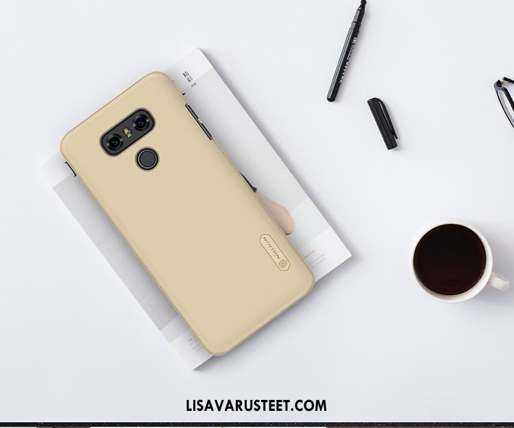 Lg G6 Kuoret Kotelo Liukumaton Pesty Suede Suojaus Kulta Kuori Tarjous