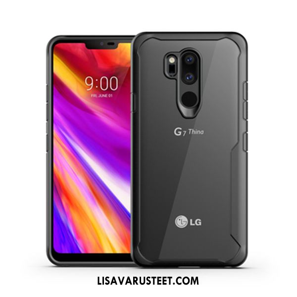 Lg G7 Thinq Kuoret Murtumaton Punainen Läpinäkyvä All Inclusive Suojaus Halpa