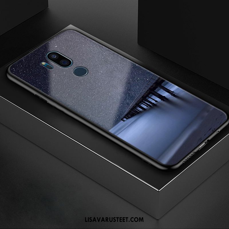 Lg G7 Thinq Kuoret Murtumaton Sininen Puhelimen Kotelo Lasi Halpa