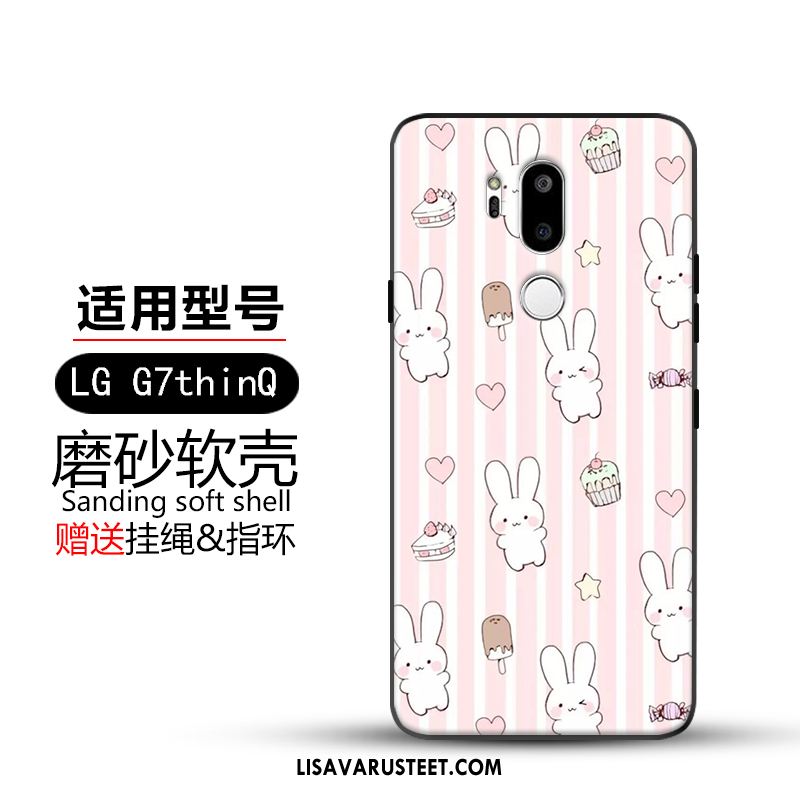 Lg G7 Thinq Kuoret Silikoni Luova Trendi Pesty Suede Hemming Halvat