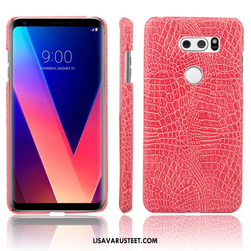 Lg V30 Kuoret Persoonallisuus Nahkakotelo Tila Punainen Suojaus Myynti