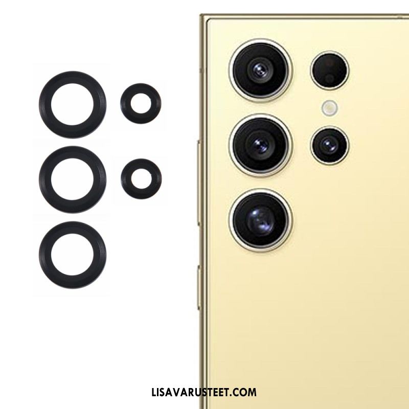 Metallinen Linssin Suojus Samsung Galaxy S25 Ultra 5g Galvanoitu Ja Karkaistu Lasi