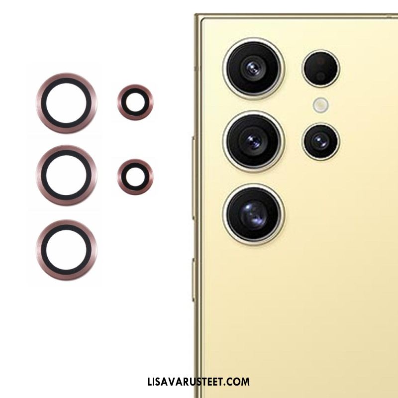 Metallinen Linssin Suojus Samsung Galaxy S25 Ultra 5g Galvanoitu Ja Karkaistu Lasi
