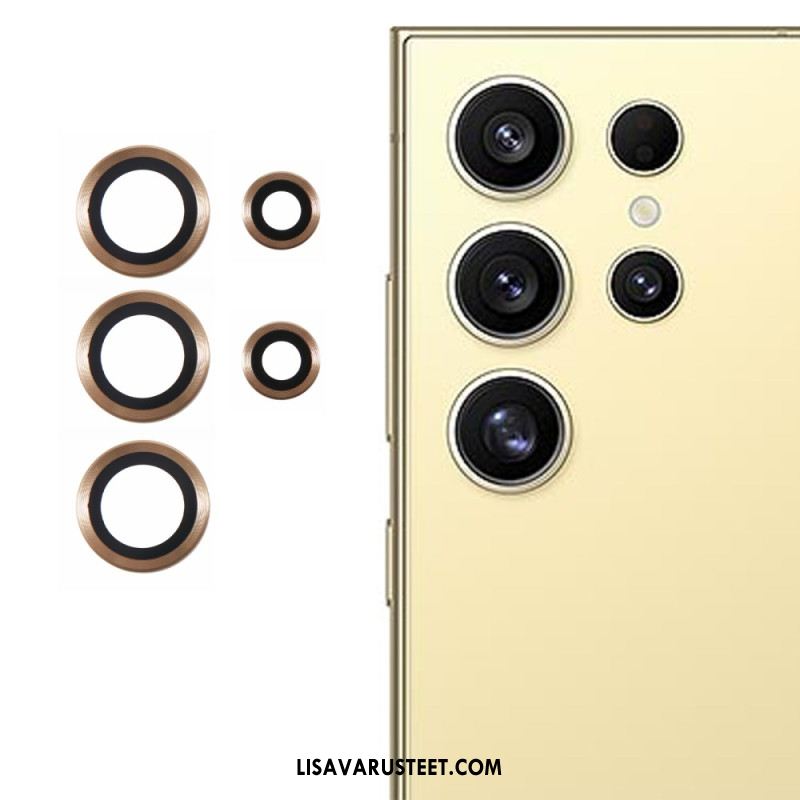 Metallinen Linssin Suojus Samsung Galaxy S25 Ultra 5g Galvanoitu Ja Karkaistu Lasi