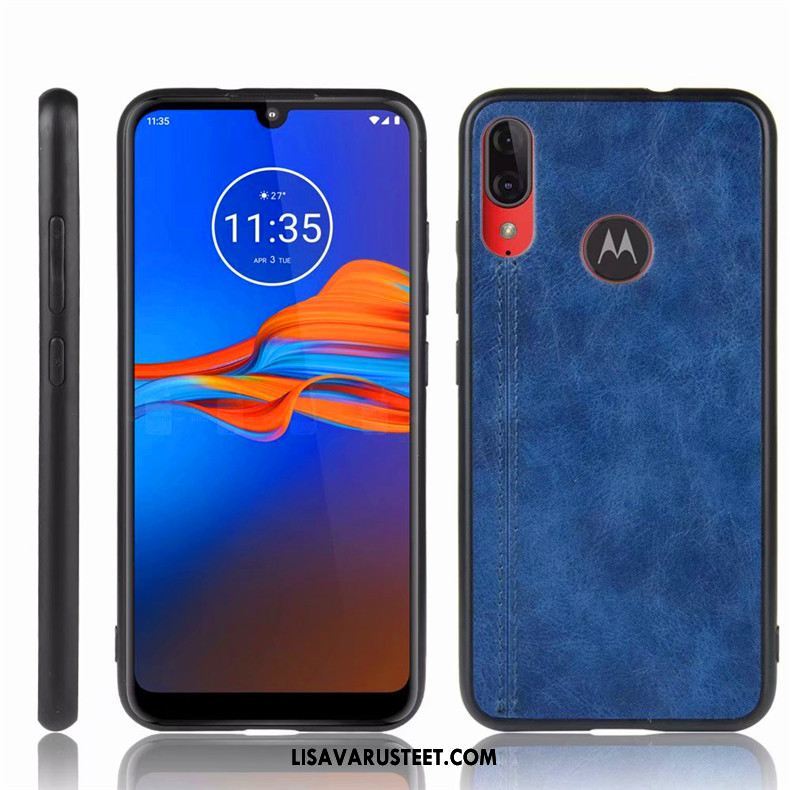 Moto E6 Plus Kuoret Kotelo All Inclusive Kuori Murtumaton Sininen Myynti