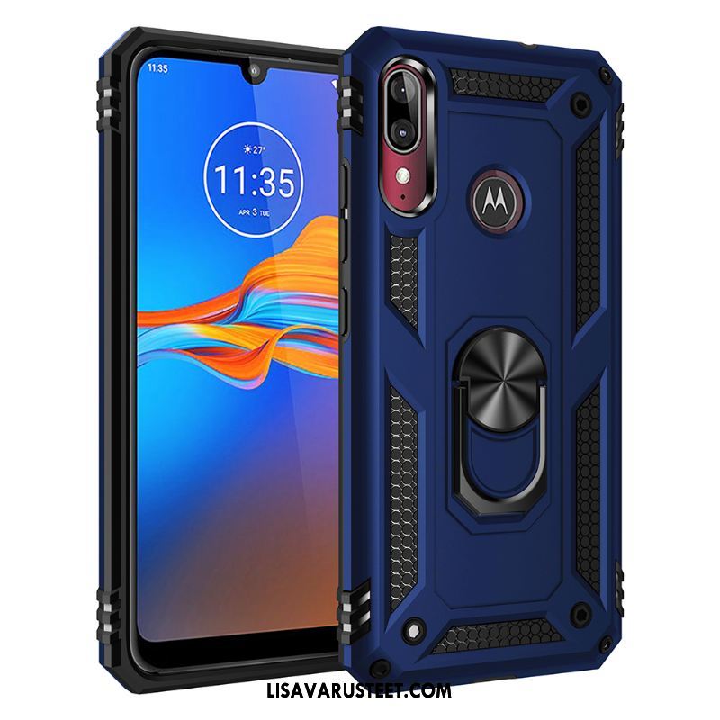 Moto E6 Plus Kuoret Magneettinen Kuori All Inclusive Punainen Kova Myynti