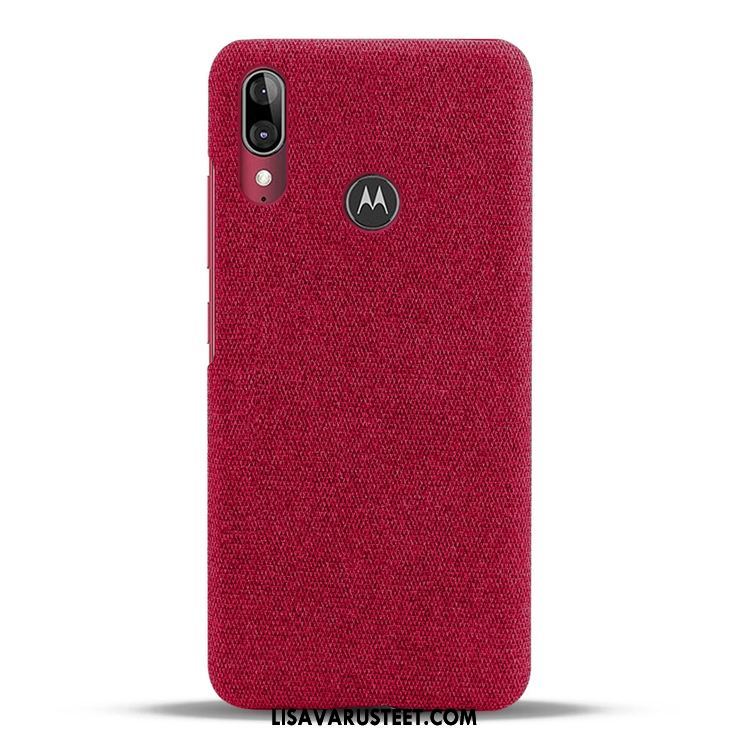 Moto E6 Plus Kuoret Murtumaton Puhelimen Kova Kukkakuvio Kevyt Halvat