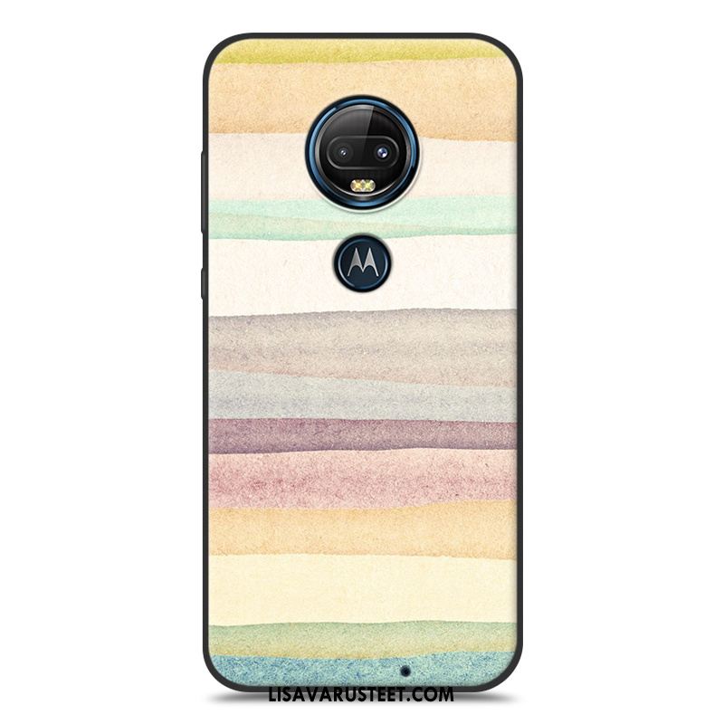 Moto G7 Kuoret All Inclusive Kotelo Sininen Silikoni Pehmeä Neste Kuori Netistä