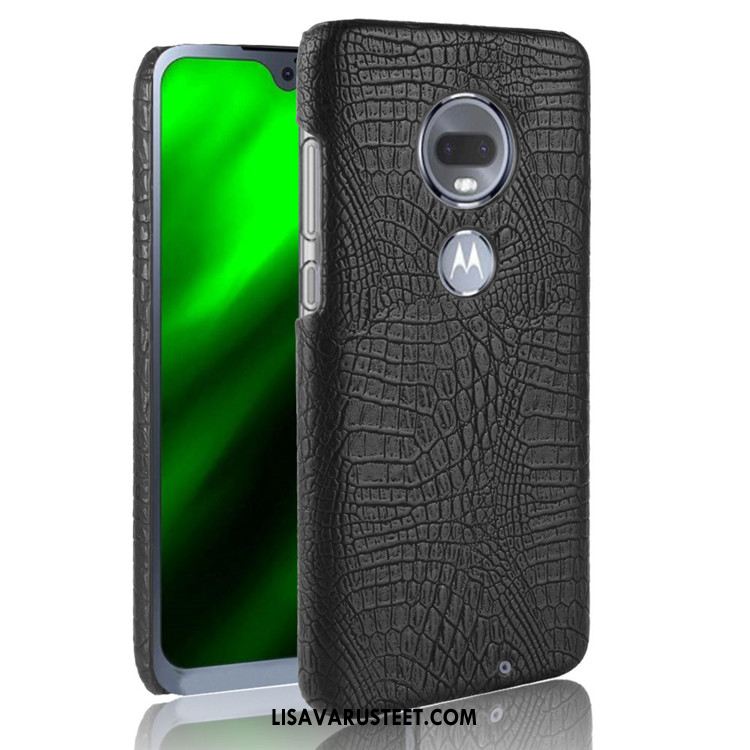 Moto G7 Kuoret Kukkakuvio Suojaus Nahka Kova Kuori Osta