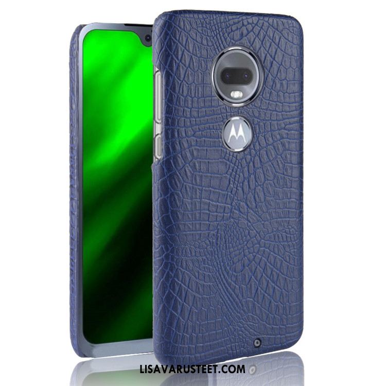 Moto G7 Kuoret Kukkakuvio Suojaus Nahka Kova Kuori Osta