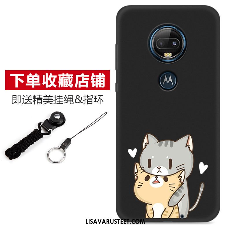 Moto G7 Kuoret Puhelimen Suojaus Pehmeä Neste Musta Sarjakuva Kuori Myynti