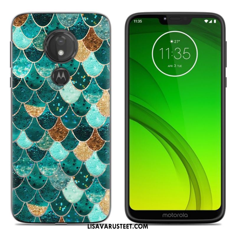 Moto G7 Play Kuoret Puhelimen Pehmeä Neste Murtumaton Sarjakuva Vihreä Halpa