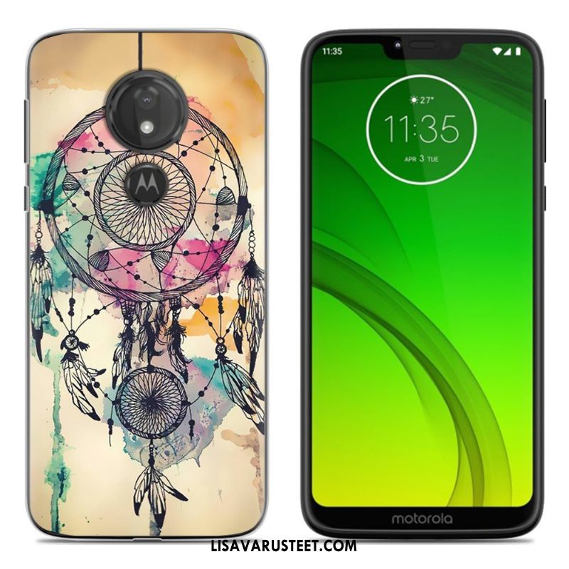 Moto G7 Play Kuoret Puhelimen Pehmeä Neste Murtumaton Sarjakuva Vihreä Halpa