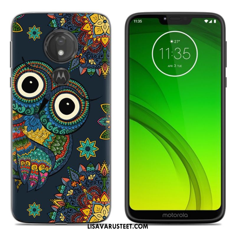 Moto G7 Play Kuoret Puhelimen Pehmeä Neste Murtumaton Sarjakuva Vihreä Halpa