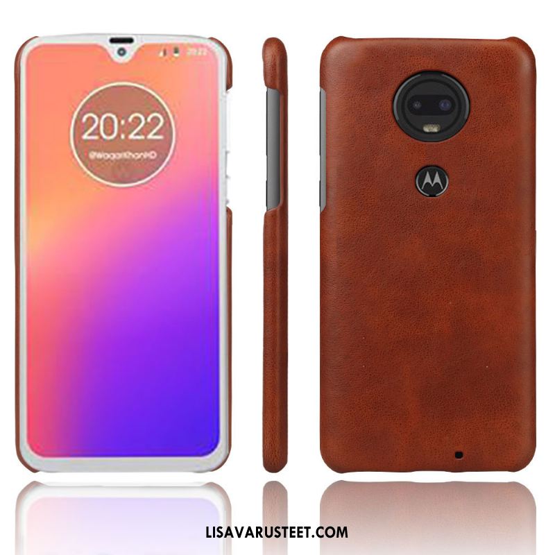 Moto G7 Plus Kuoret Kuori Puhelimen Punainen Murtumaton Kotelo Halpa