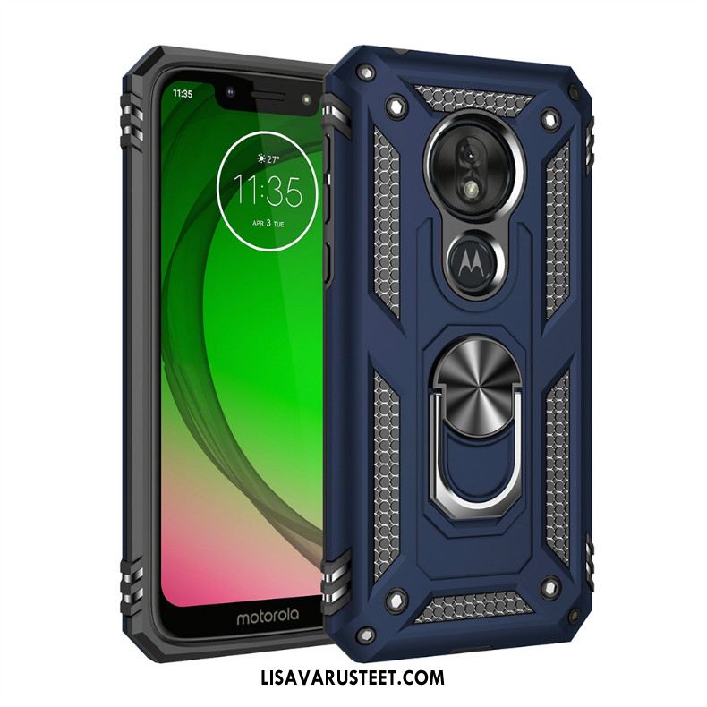 Moto G7 Power Kuoret Auto Kotelo Suojaus Magneettinen Kolme Puolustusta Halpa