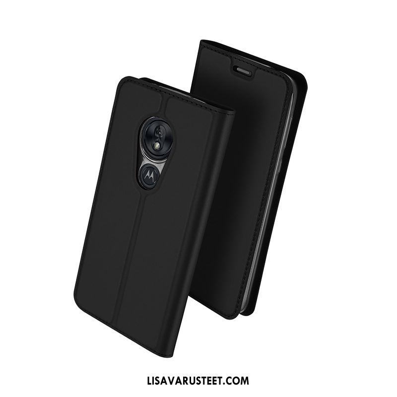 Moto G7 Power Kuoret Pu Kuori Nahka Kotelo Murtumaton Halpa