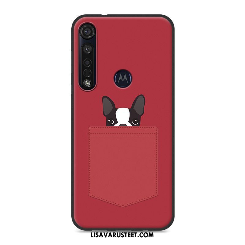 Moto G8 Plus Kuoret All Inclusive Pesty Suede Harmaa Murtumaton Kuori Osta