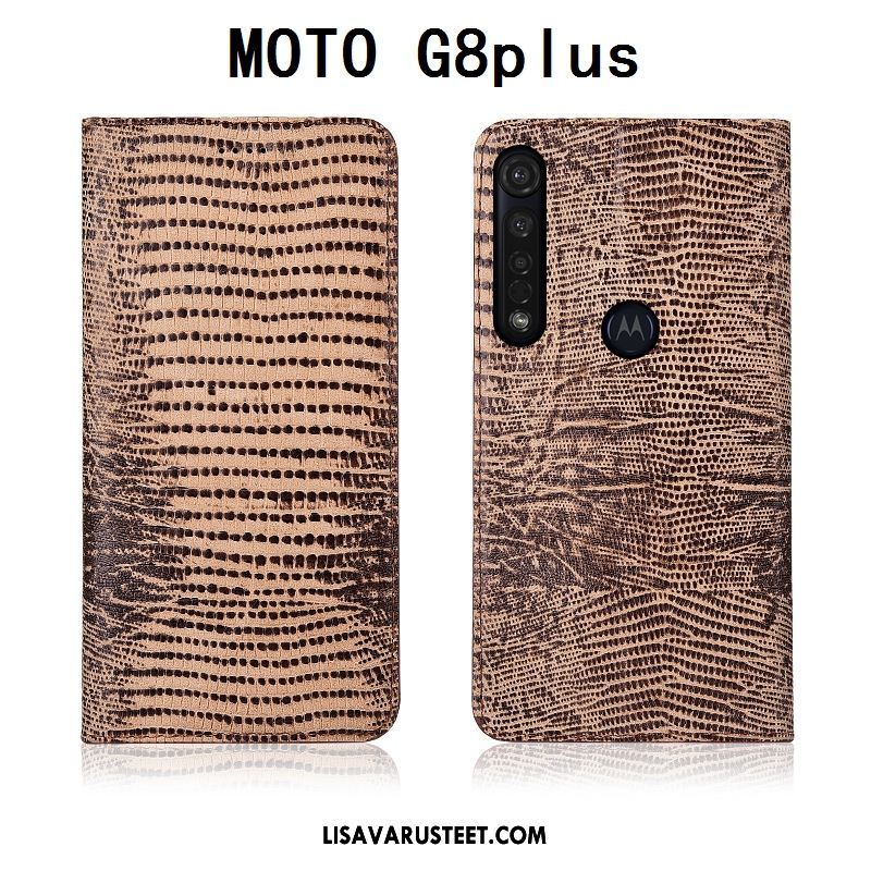 Moto G8 Plus Kuoret All Inclusive Silikoni Murtumaton Aito Nahka Kuori Osta