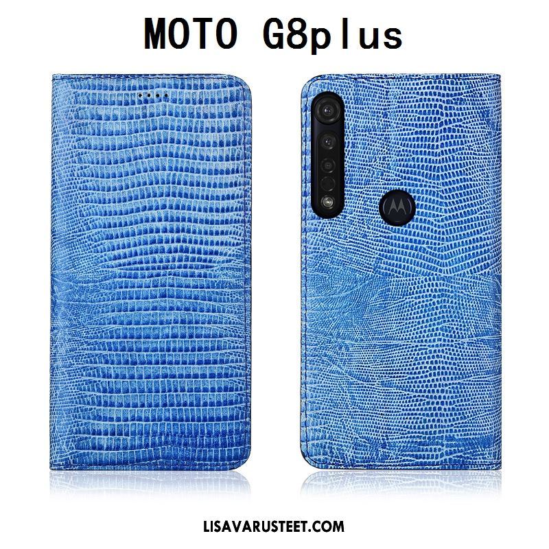 Moto G8 Plus Kuoret All Inclusive Silikoni Murtumaton Aito Nahka Kuori Osta