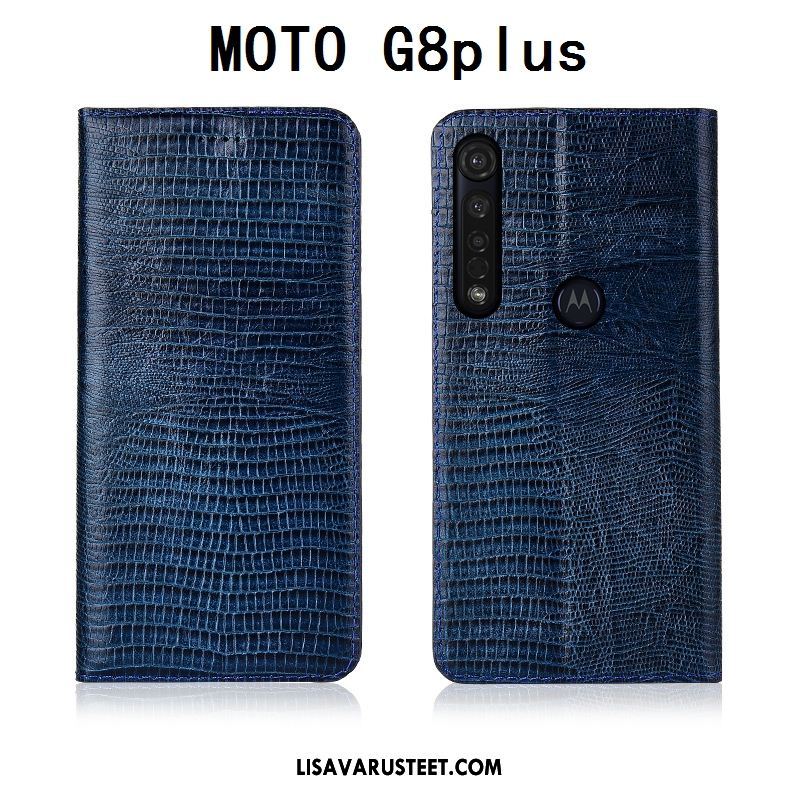 Moto G8 Plus Kuoret All Inclusive Silikoni Murtumaton Aito Nahka Kuori Osta