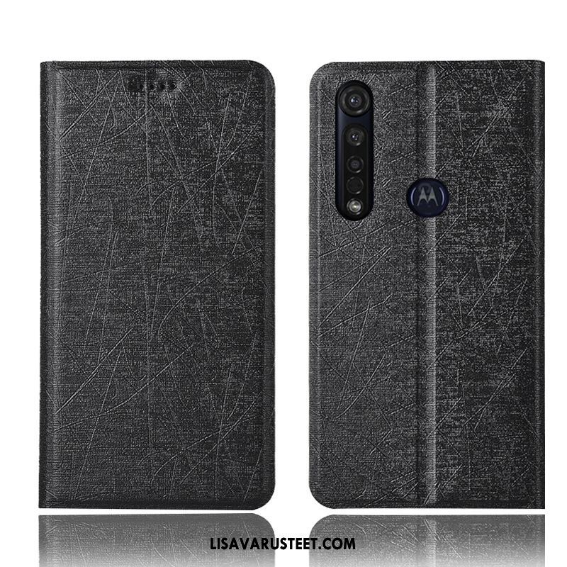 Moto G8 Plus Kuoret Puhelimen Nahkakotelo Kulta All Inclusive Johdin Halvat
