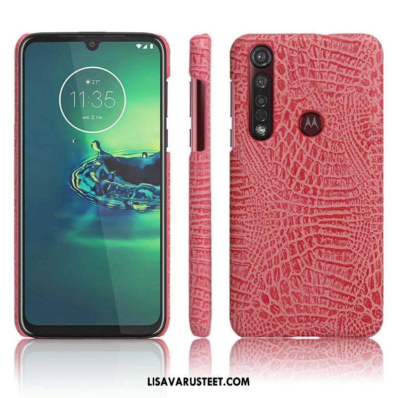 Moto G8 Plus Kuoret Suojaus Valo Ultra Nahka Kuori Halpa