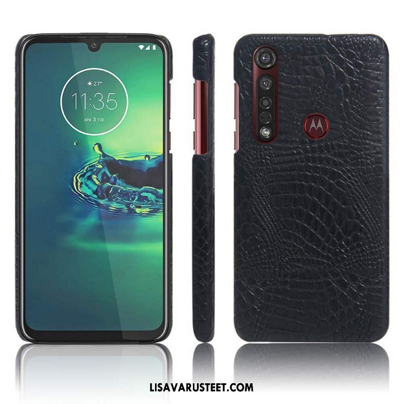 Moto G8 Plus Kuoret Suojaus Valo Ultra Nahka Kuori Halpa