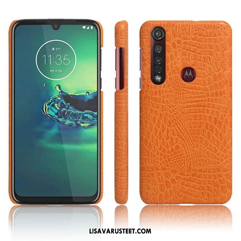 Moto G8 Plus Kuoret Suojaus Valo Ultra Nahka Kuori Halpa