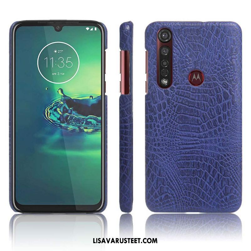 Moto G8 Plus Kuoret Suojaus Valo Ultra Nahka Kuori Halpa