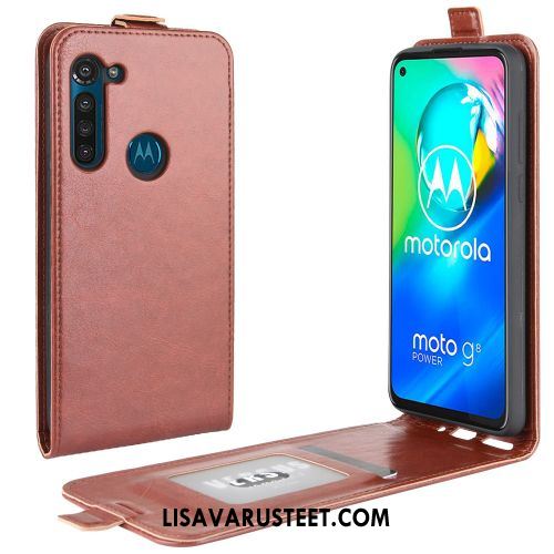 Moto G8 Power Kuoret Nahkakotelo Trendi Liiketoiminta Salkku Kuori Verkossa