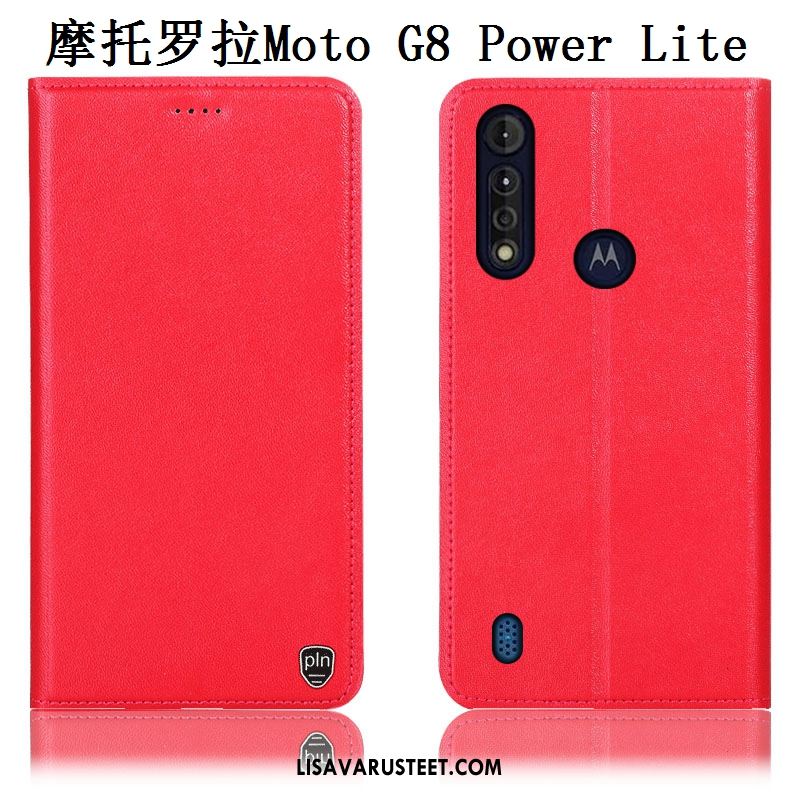 Moto G8 Power Lite Kuoret Kotelo Puhelimen Keltainen Kukkakuvio Murtumaton Verkossa