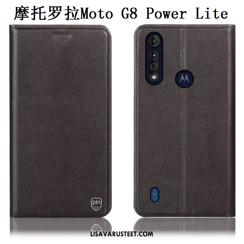 Moto G8 Power Lite Kuoret Kotelo Puhelimen Keltainen Kukkakuvio Murtumaton Verkossa