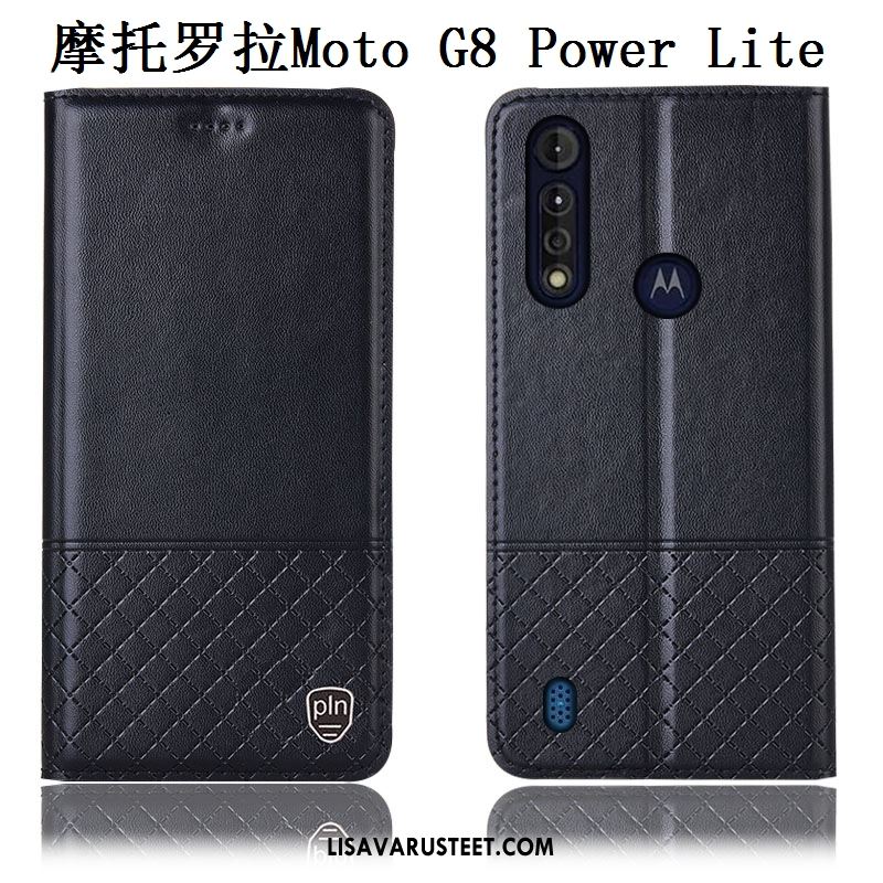 Moto G8 Power Lite Kuoret Murtumaton Kuori All Inclusive Aito Nahka Puhelimen Myynti