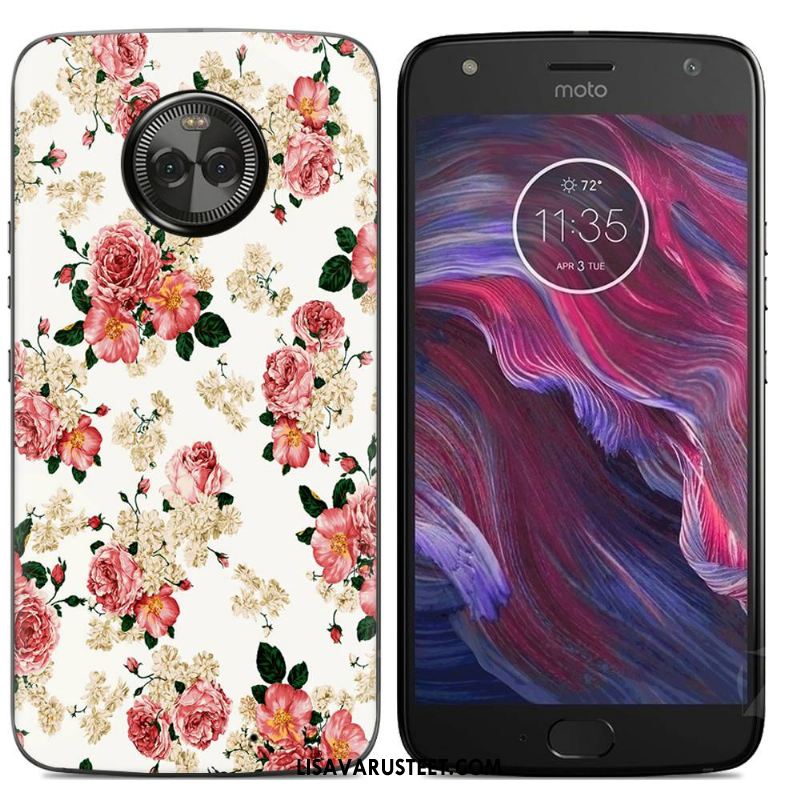 Moto X4 Kuoret Kuori Keltainen Silikonikuori Sarjakuva Kotelo Verkossa