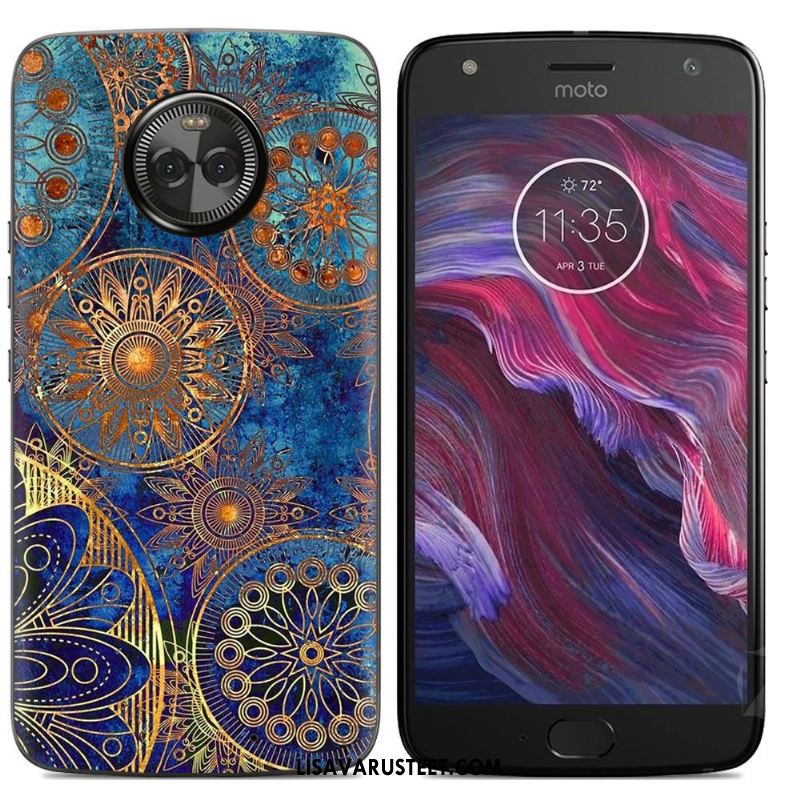 Moto X4 Kuoret Kuori Keltainen Silikonikuori Sarjakuva Kotelo Verkossa