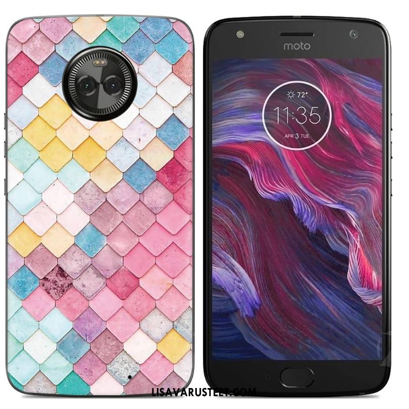 Moto X4 Kuoret Kuori Keltainen Silikonikuori Sarjakuva Kotelo Verkossa