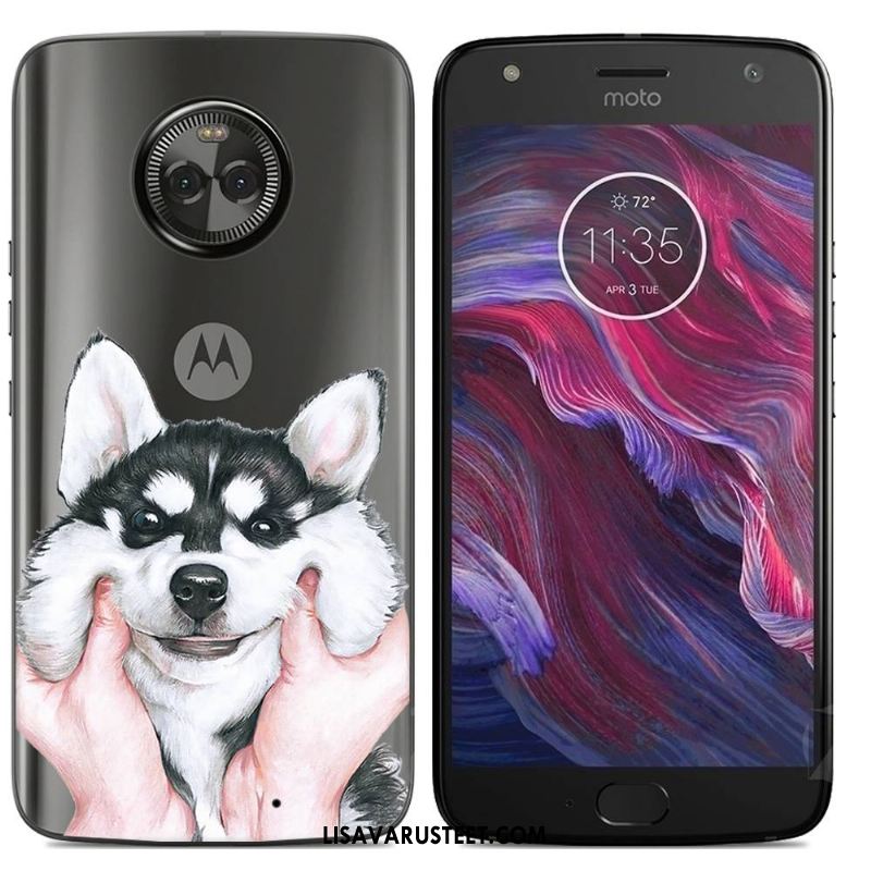 Moto X4 Kuoret Kuori Keltainen Silikonikuori Sarjakuva Kotelo Verkossa