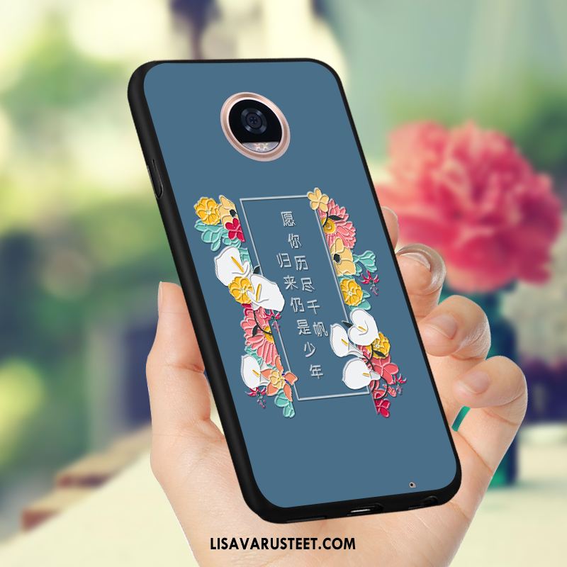 Moto Z2 Play Kuoret Pehmeä Neste Sininen Silikoni Puhelimen All Inclusive Kuori Myynti