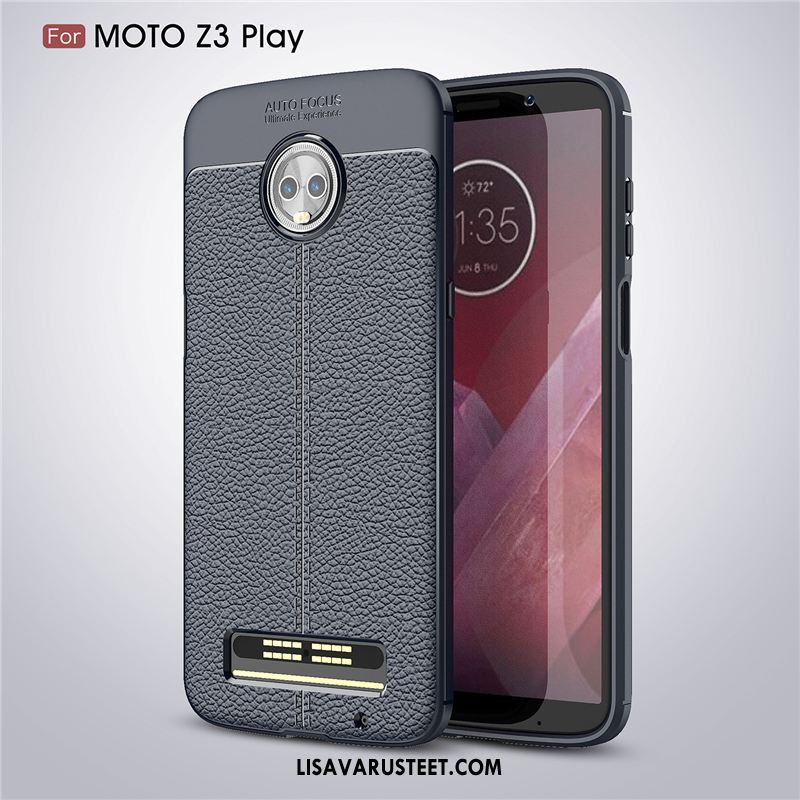 Moto Z3 Play Kuoret Silikoni All Inclusive Kukkakuvio Suojaus Kuori Myynti