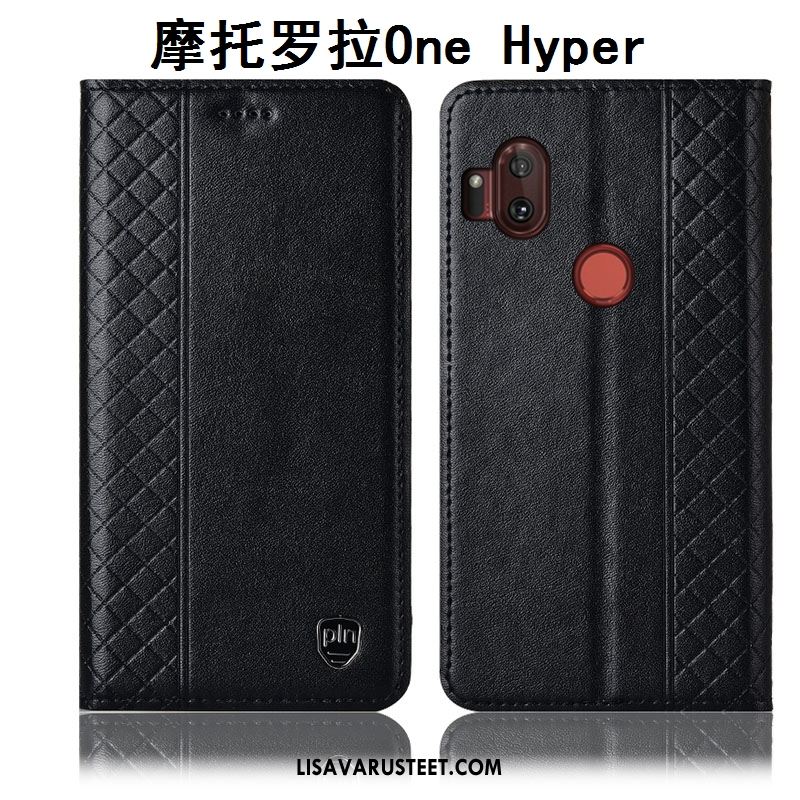 Motorola One Hyper Kuoret Nahkakotelo Kuori Suojaus Puhelimen Keltainen Osta