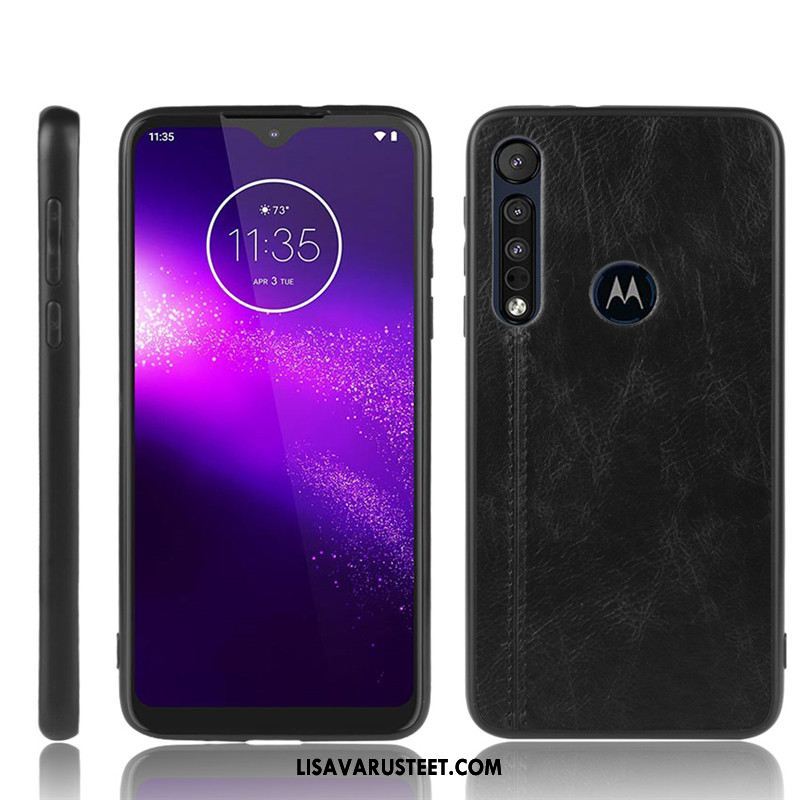 Motorola One Macro Kuoret Punainen Kukkakuvio Kotelo Kova Suojaus Kuori Halvat