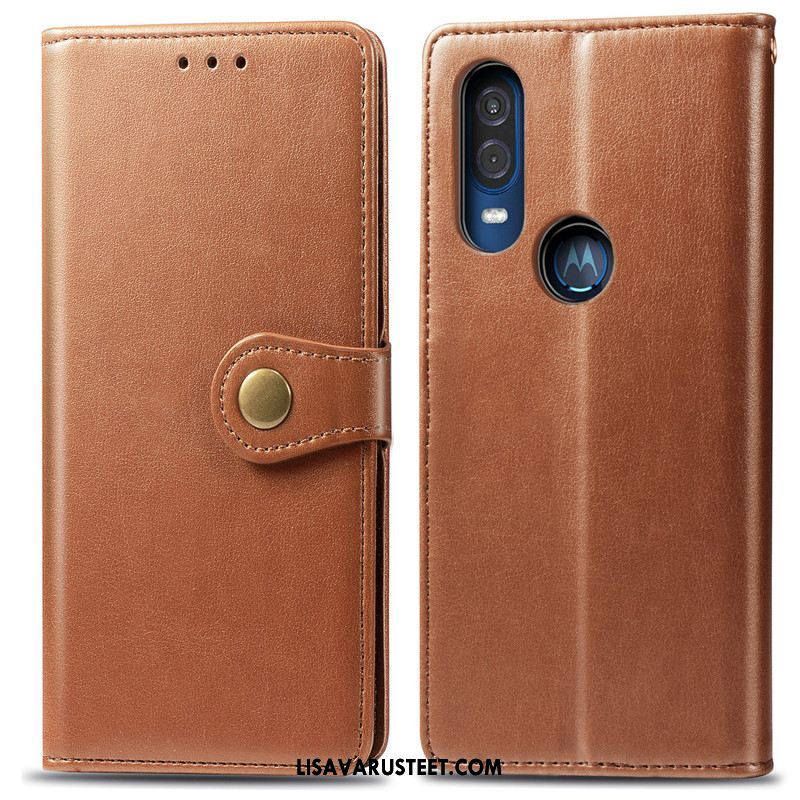 Motorola One Vision Kuoret Kuori Punainen Kotelo Yksinkertainen Suojaus Verkossa