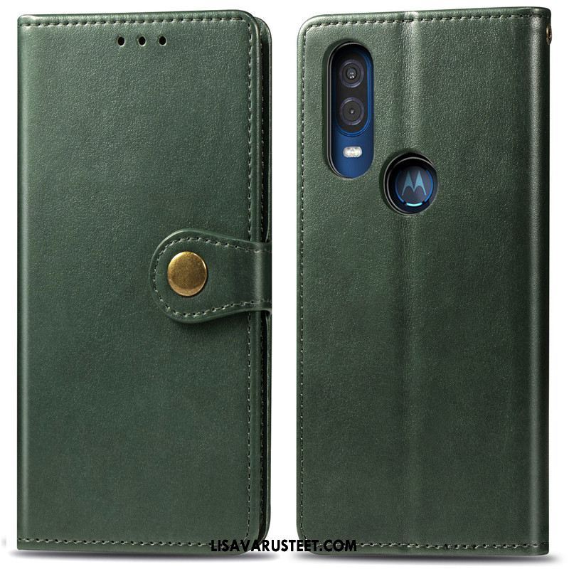 Motorola One Vision Kuoret Kuori Punainen Kotelo Yksinkertainen Suojaus Verkossa