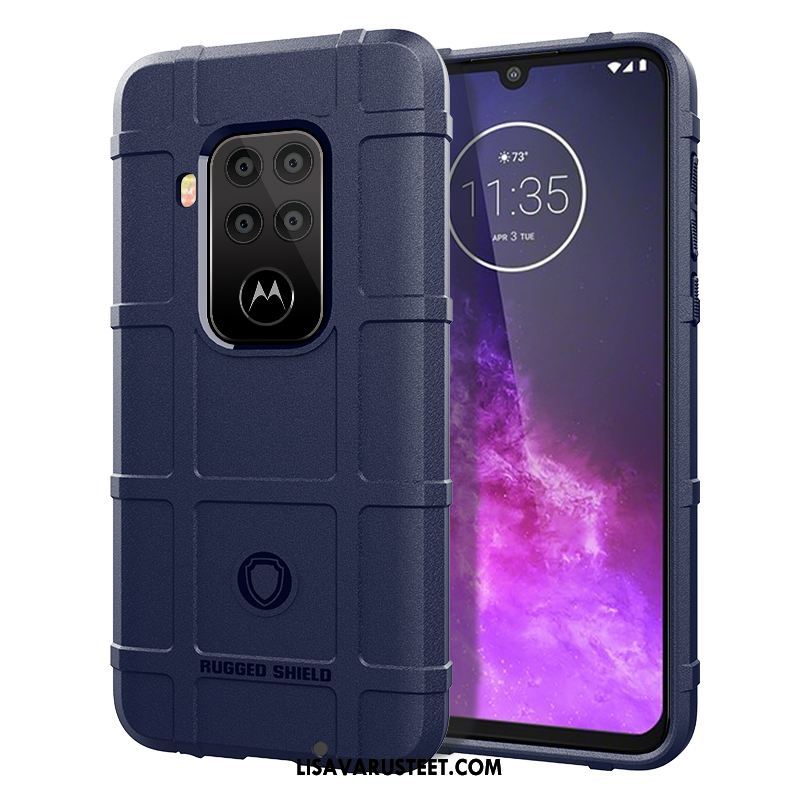 Motorola One Zoom Kuoret Pu Musta Silikoni Hemming Murtumaton Kuori Kauppa