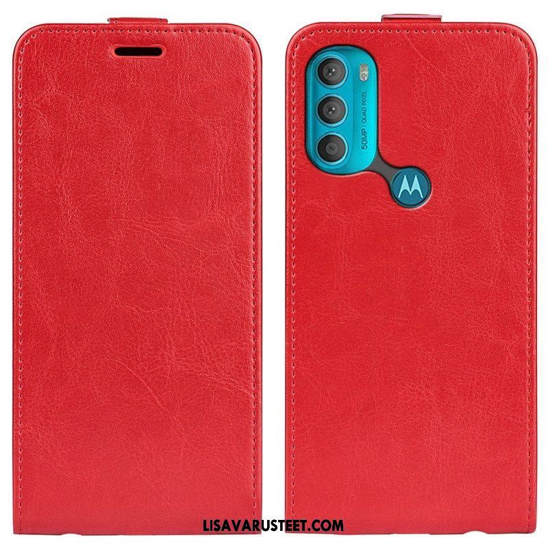 Nahkakotelo Moto G71 5G Kotelot Flip Taitettava Retro