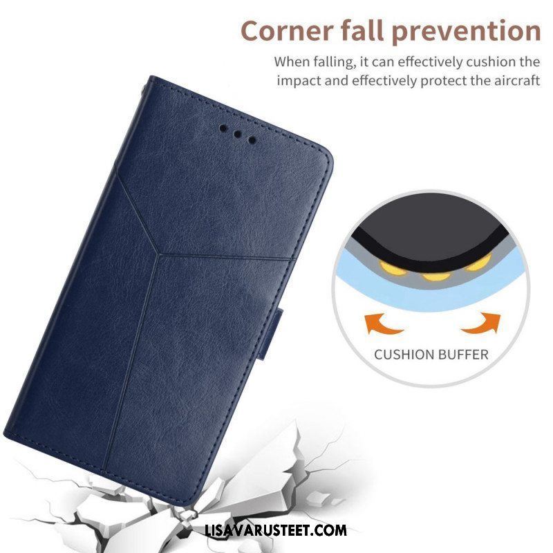 Nahkakotelo OnePlus Nord 2 5G Tyylikäs Nahkainen Geo Y -design